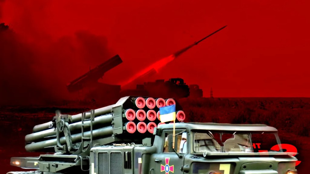 Ukraine targets Russian troop positions with Uragan multiple rocket launcher